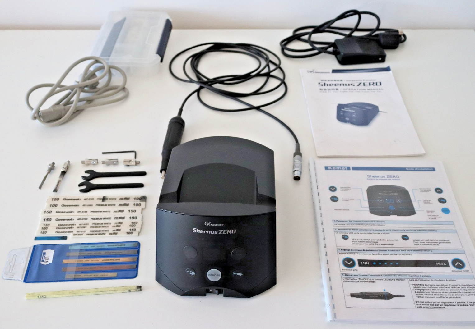 NSK Nakanishi Sheenus ZERO ultrasonic polisher complete kit NE330